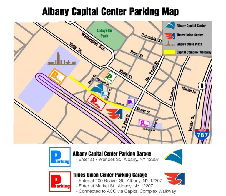 Albany Parking Map Families Together in NYS