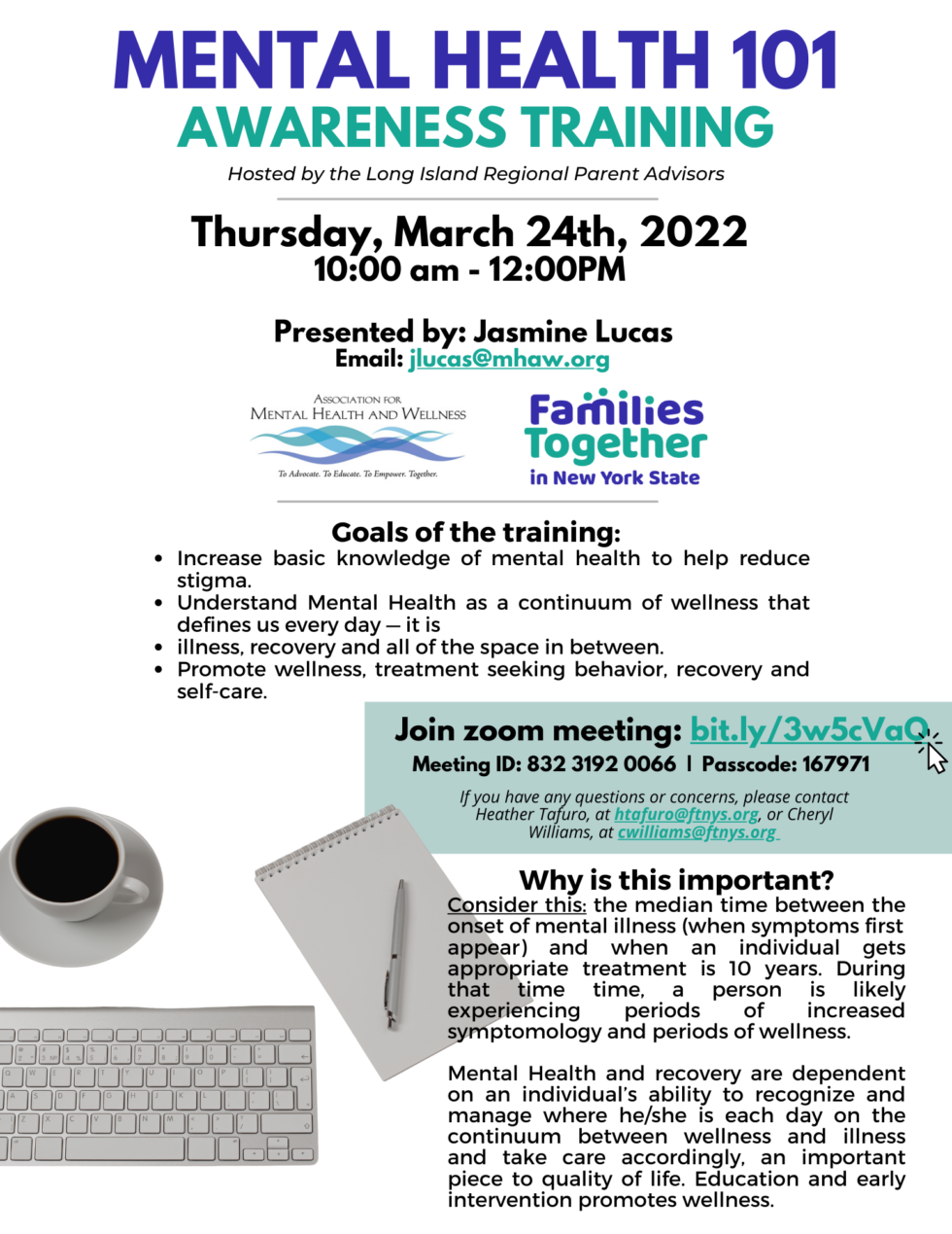 Mental Health 101 Awareness Training Families Together in NYS