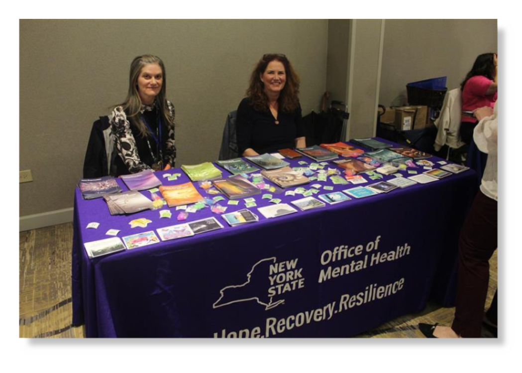 exhibitor with shadow
