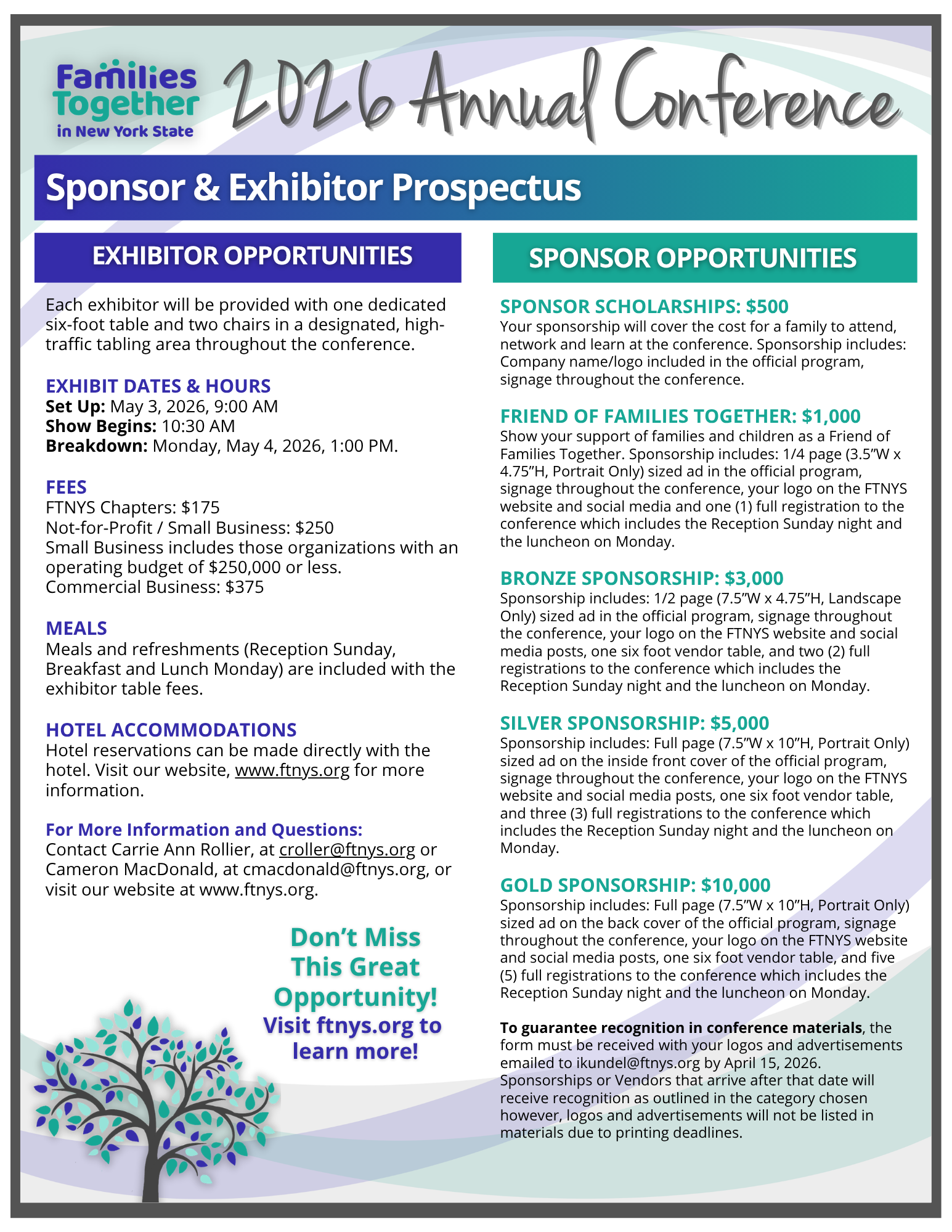 Sponsor & Exhibitor Prospectus Conference 2026 Singe-page